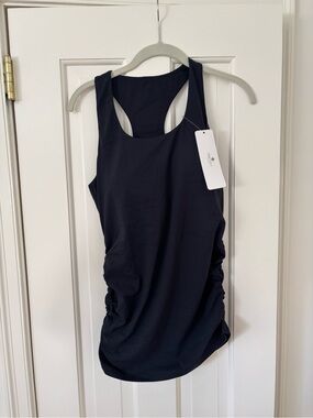 NWT - Never Worn- CRZ YOGA Navy Maternity Racerback Tank Top